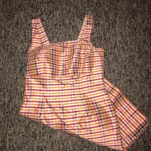 super cute multicolored gingham print dress!!!